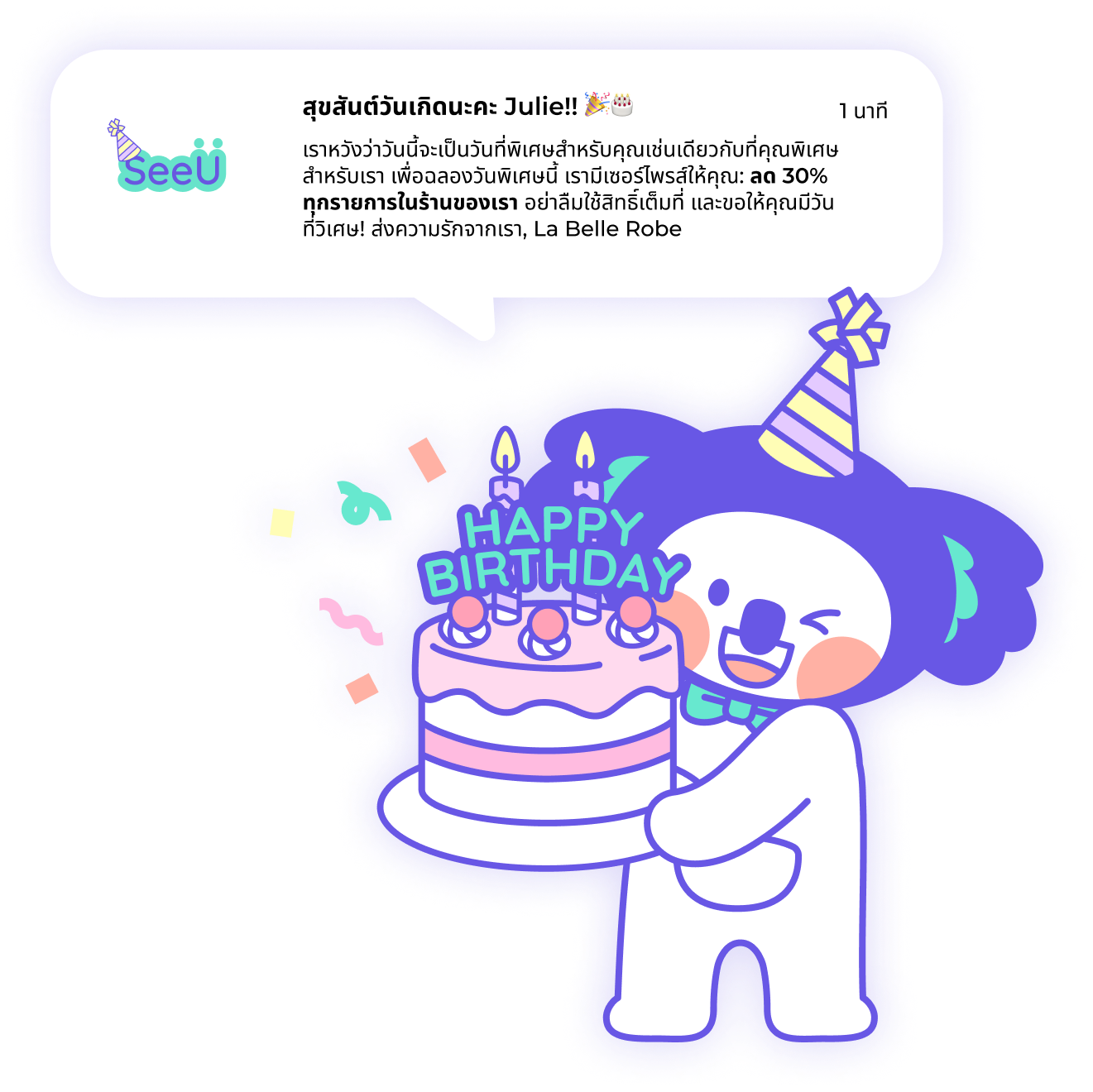 ส่งข้อความวันเกิด