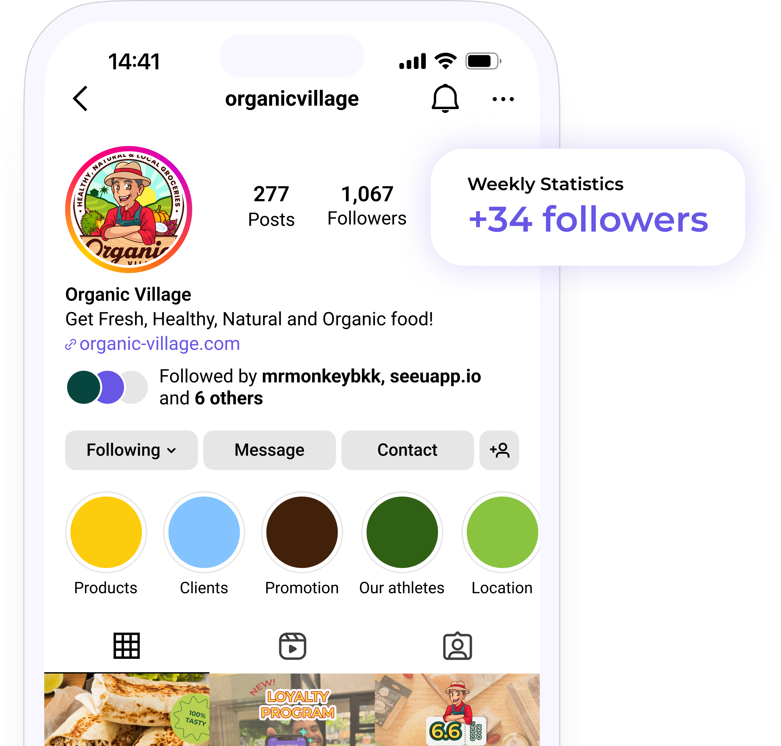 Have more followers on Instagram